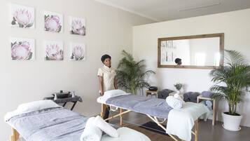 Body scrubs, facials, manicures and pedicures, massages