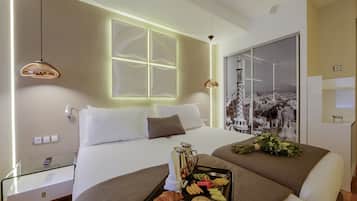 6 chambres, minibar, coffres-forts dans les chambres, bureau