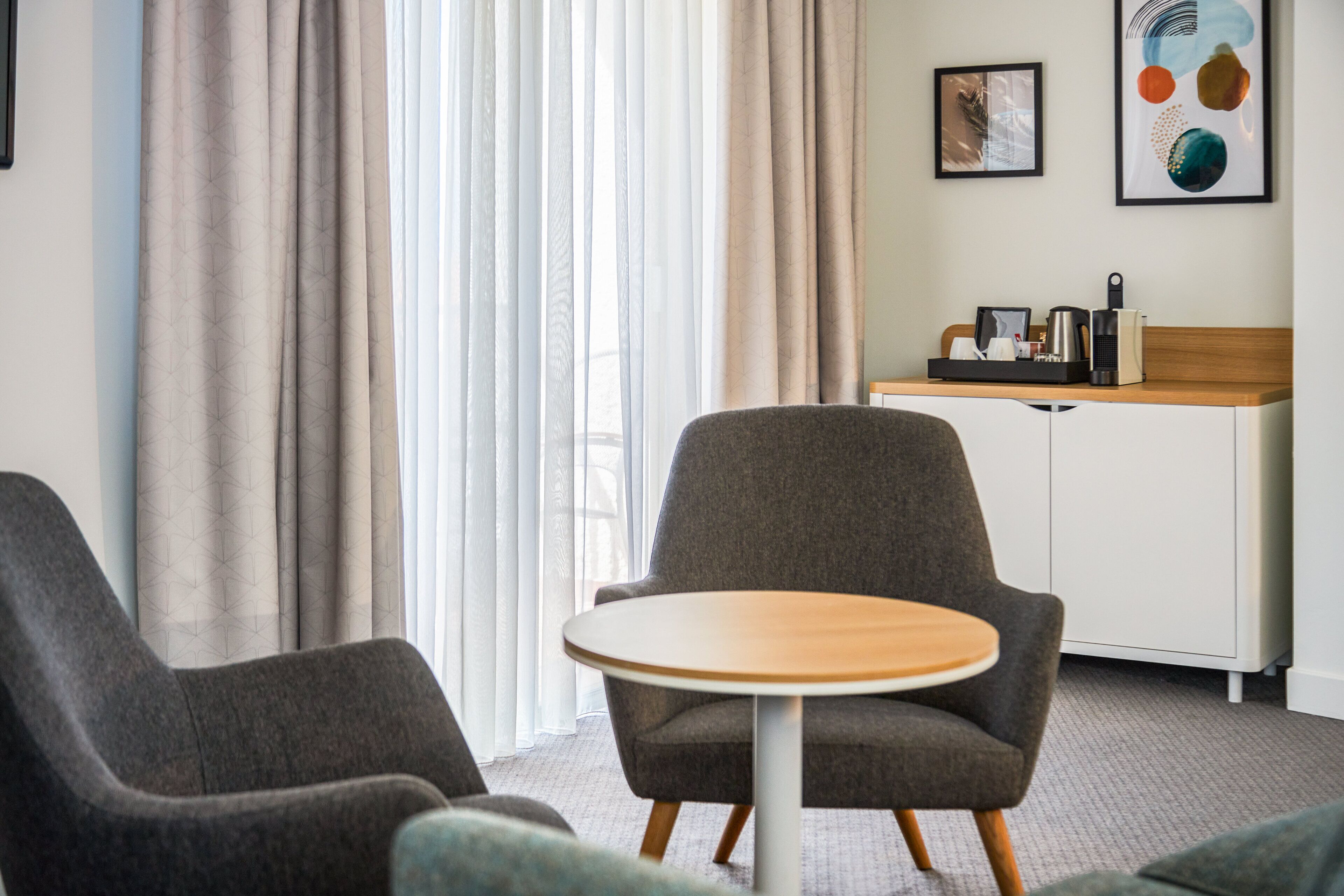 suite, 1 king bed, balcony, pool view | 1 bedroom, premium bedding, minibar, in-room safe