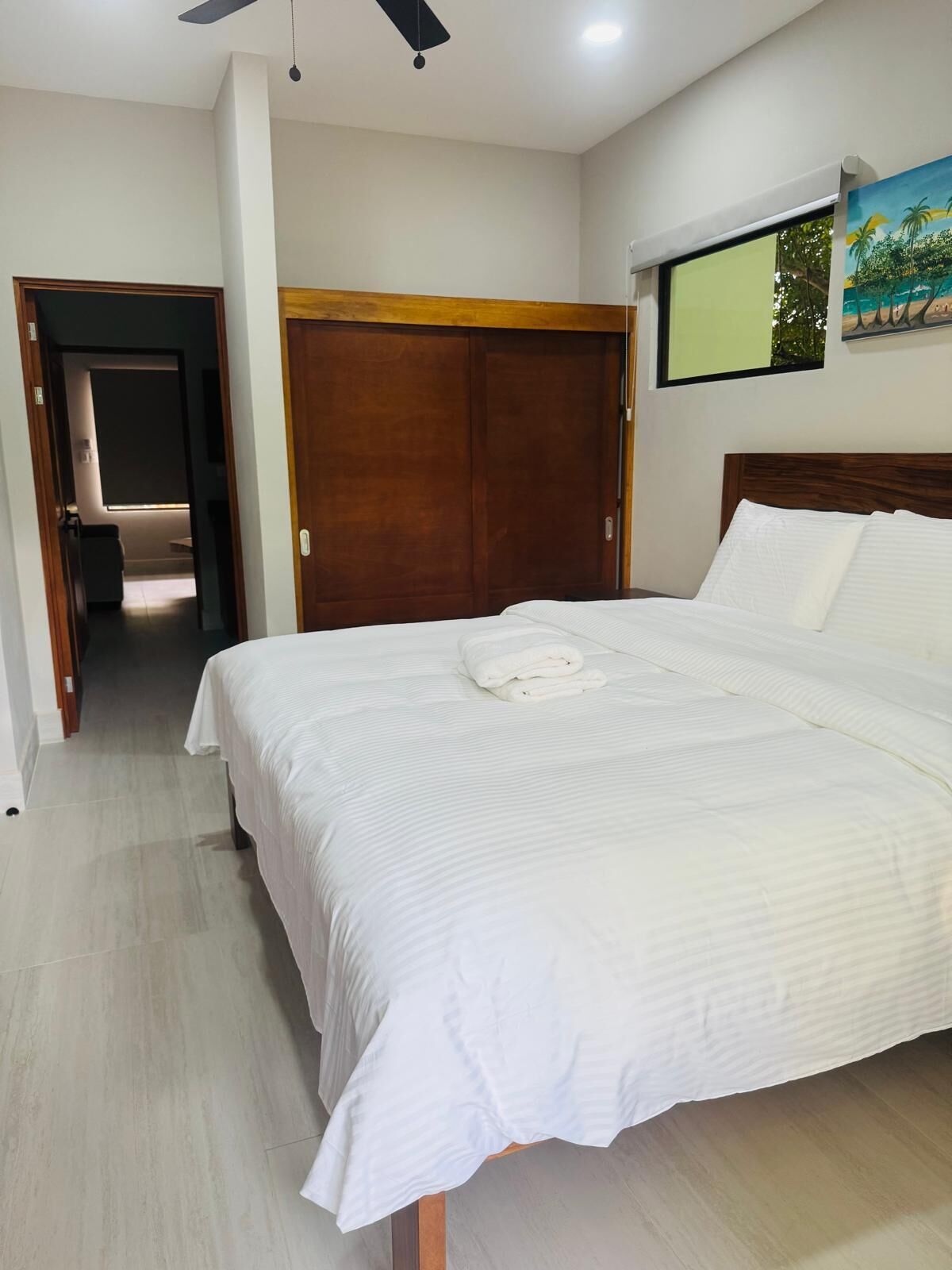 Premium bedding, down duvets, individually decorated