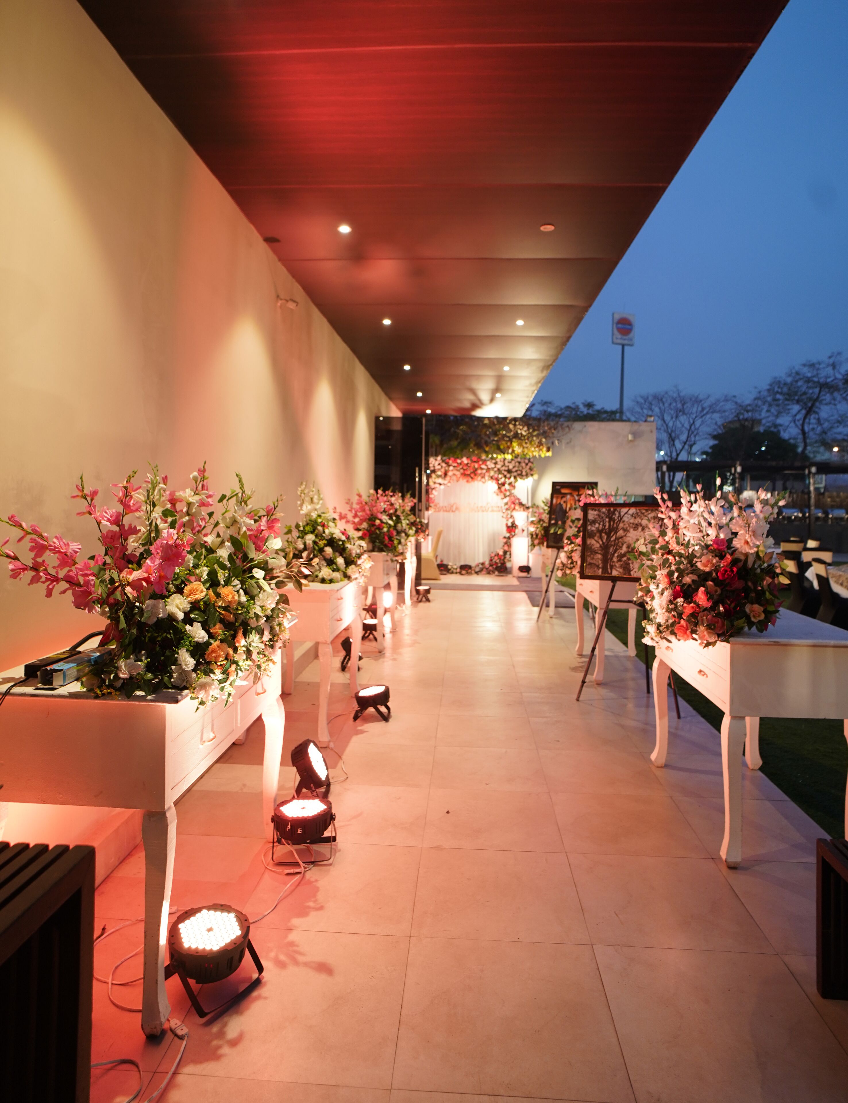 outdoor wedding area