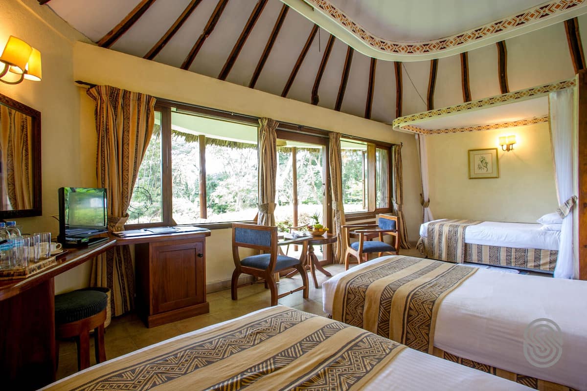 Desk, free WiFi, bed sheets