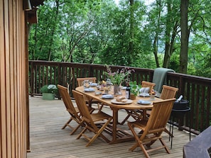 Trehytte – deluxe | Terrasse/patio