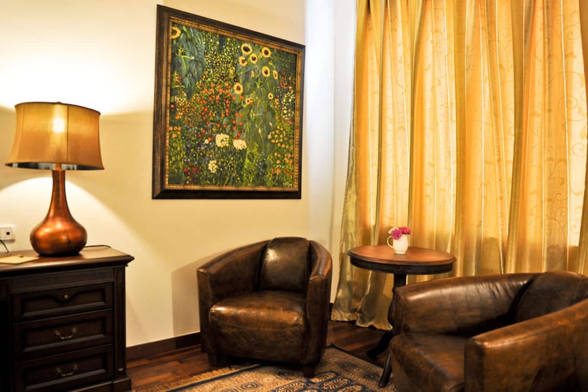 Standaard kamer, 1 tweepersoonsbed | Lakens van Egyptisch katoen, luxe beddengoed, donzen dekbedden