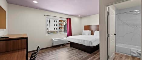 Standardzimmer, 1 King-Bett, Nichtraucher | Schallisolierte Zimmer, Bügeleisen/Bügelbrett, kostenloses WLAN, Wecker