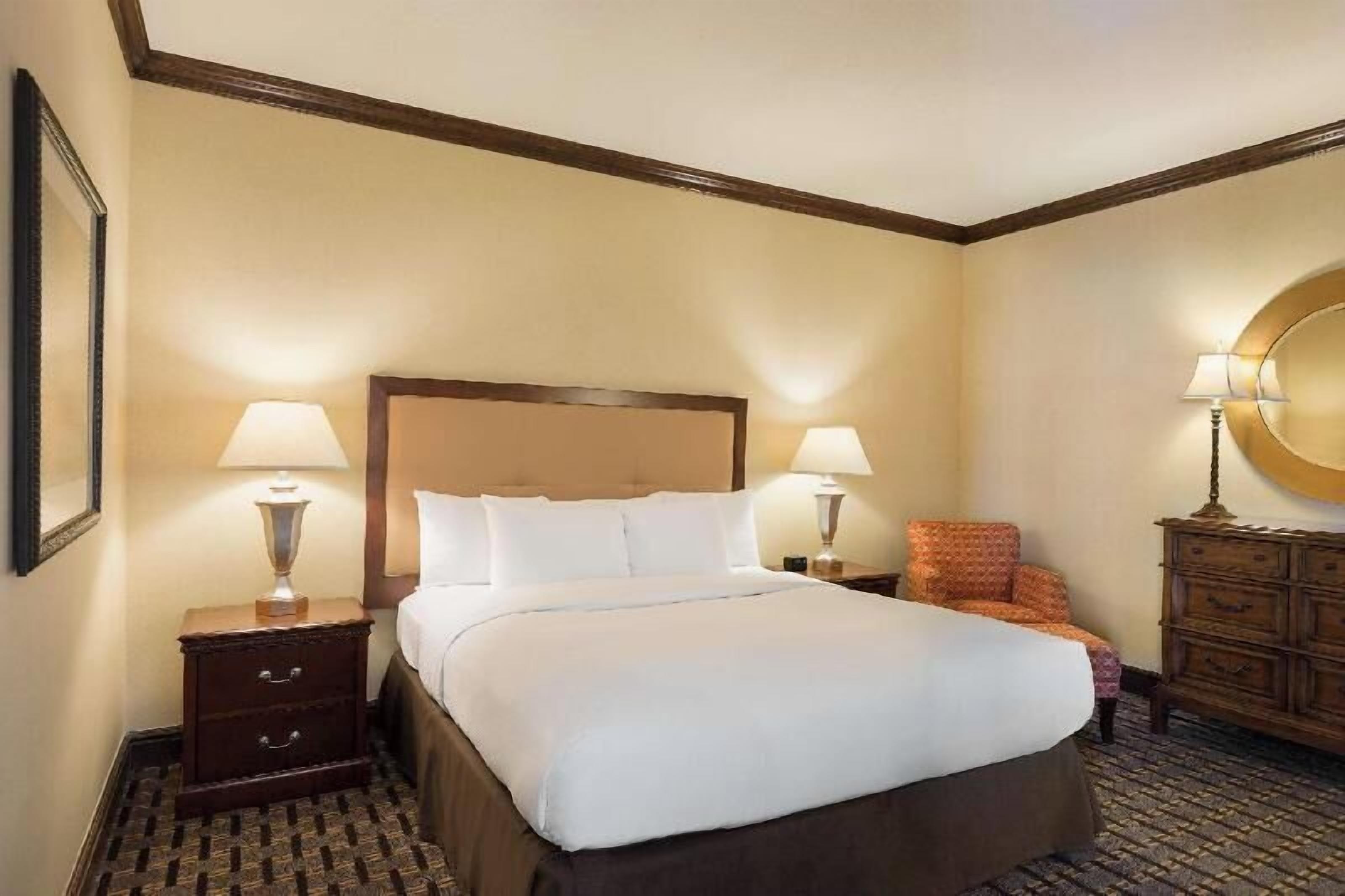 Premium bedding, down comforters, pillowtop beds, in-room safe