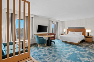 Ropa de cama de alta calidad, escritorio y cortinas blackout 