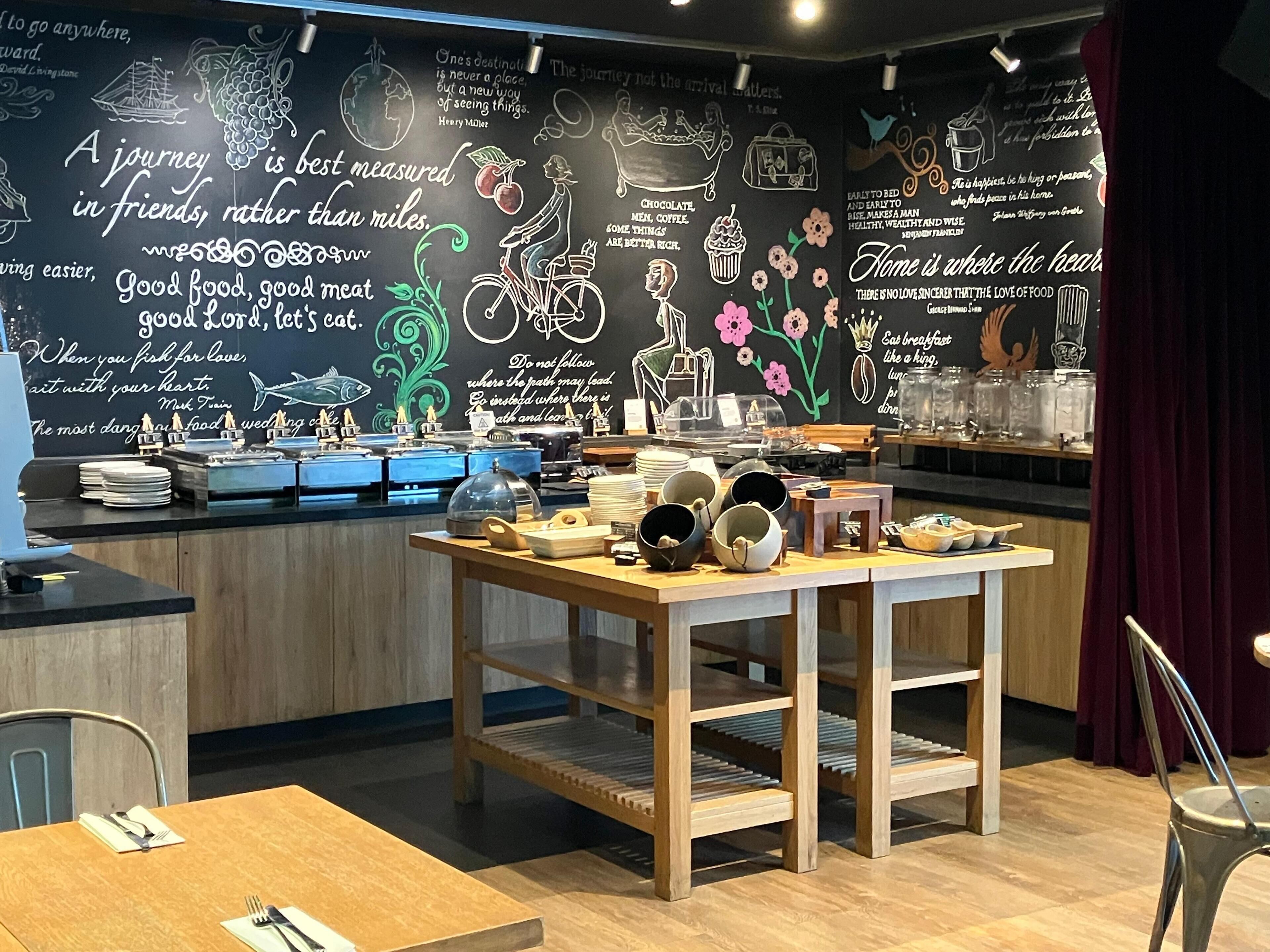 Morgenmadsbuffet hver dag (10 GBP pr. person)