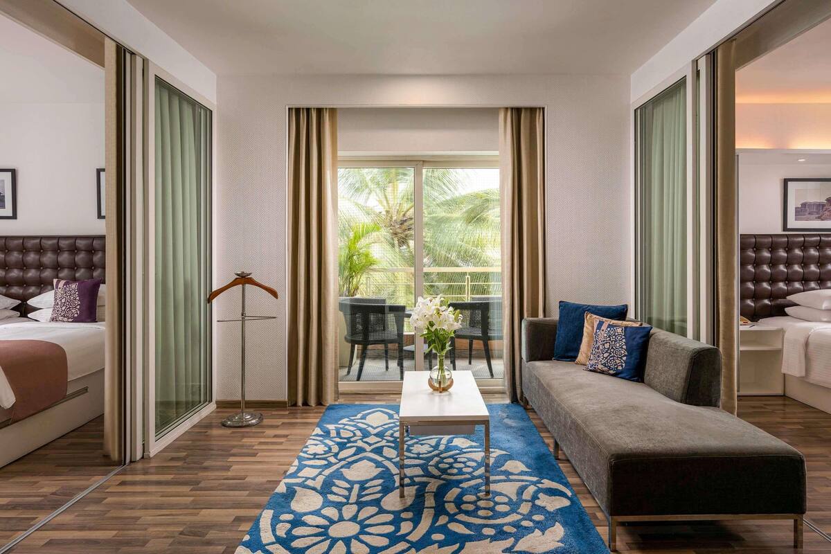 Suite, 2 Bedrooms, Balcony | Egyptian cotton sheets, premium bedding, down comforters, minibar