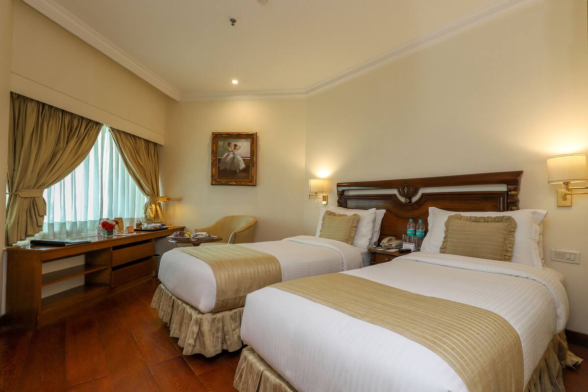Egyptian cotton sheets, premium bedding, memory-foam beds, minibar
