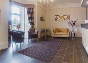 Sitteområde i lobbyen