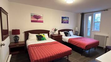 Individually decorated, desk, rollaway beds, free WiFi