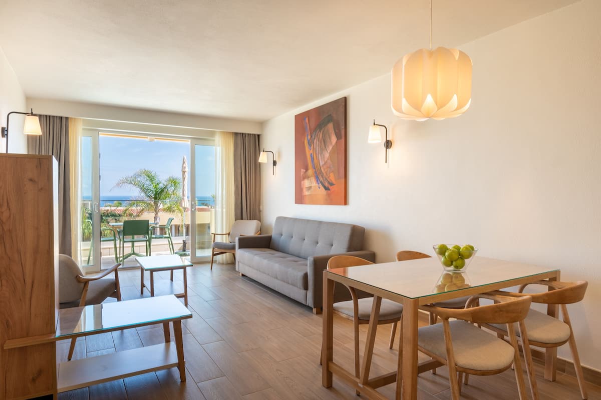 Family Apartment, Balcony, Sea View | Living area | LCD TV