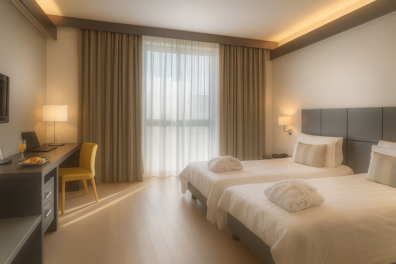 Superior Twin Room | Hypo-allergenic bedding available, minibar, in-room safe, desk