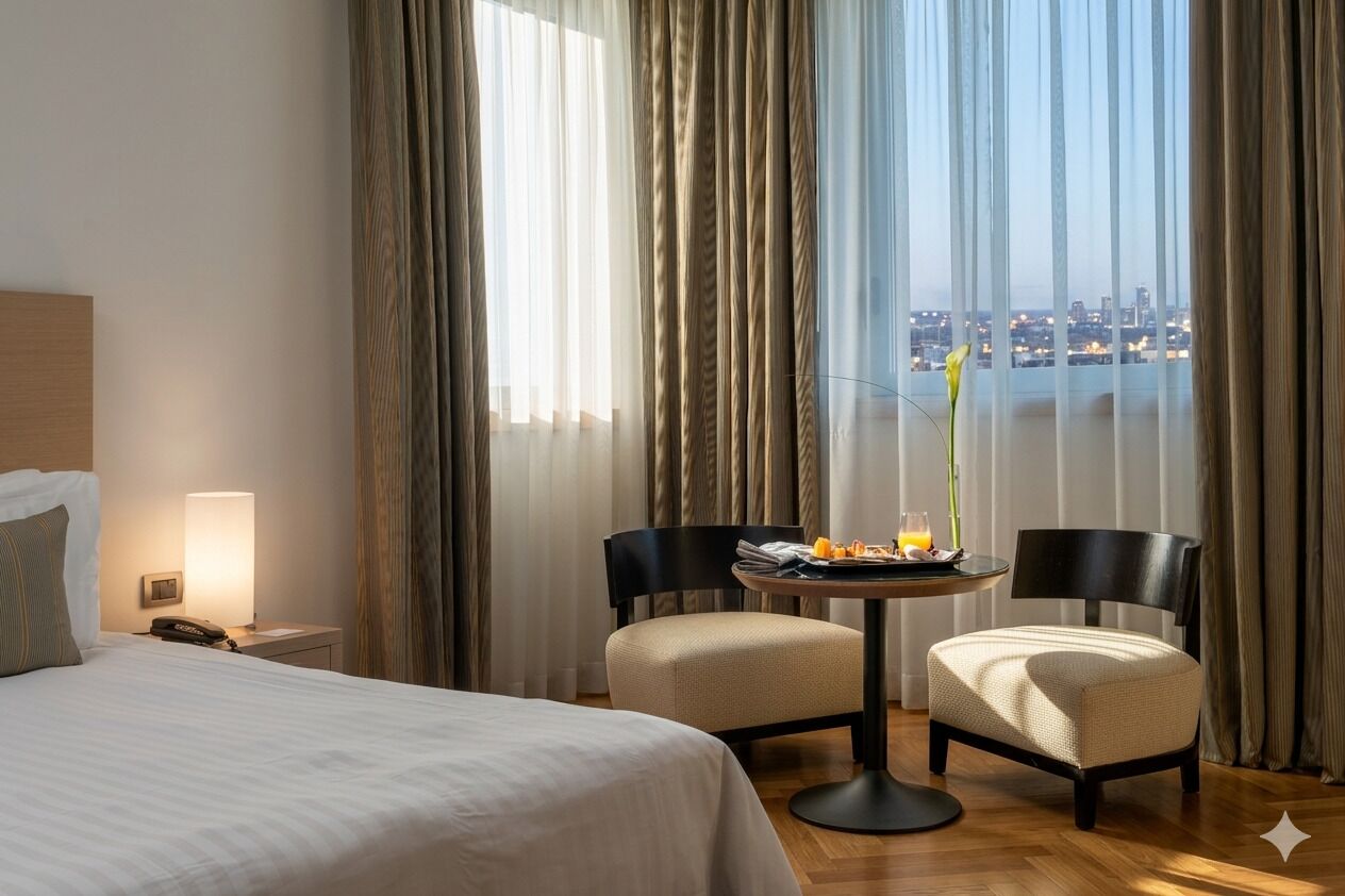 Phòng đôi hoặc 2 giường đơn Executive | Bộ đồ giường kháng dị ứng, chăn bông, minibar, két bảo mật tại phòng 