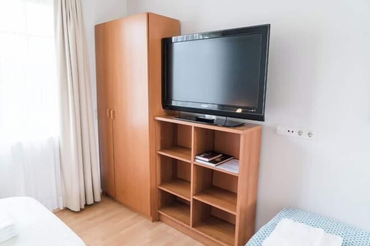 Desk, soundproofing, iron/ironing board, rollaway beds