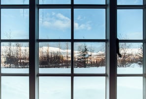 Economy Studio, 2 Twin Beds, Kitchenette, Mountain View | View from room - Hotel Laxnes (Mosfellsbær)