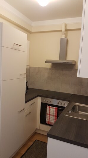 Superior Apartment, 3 Bedrooms, 2 Bathrooms | Private kitchen | Fridge, microwave, oven, stovetop