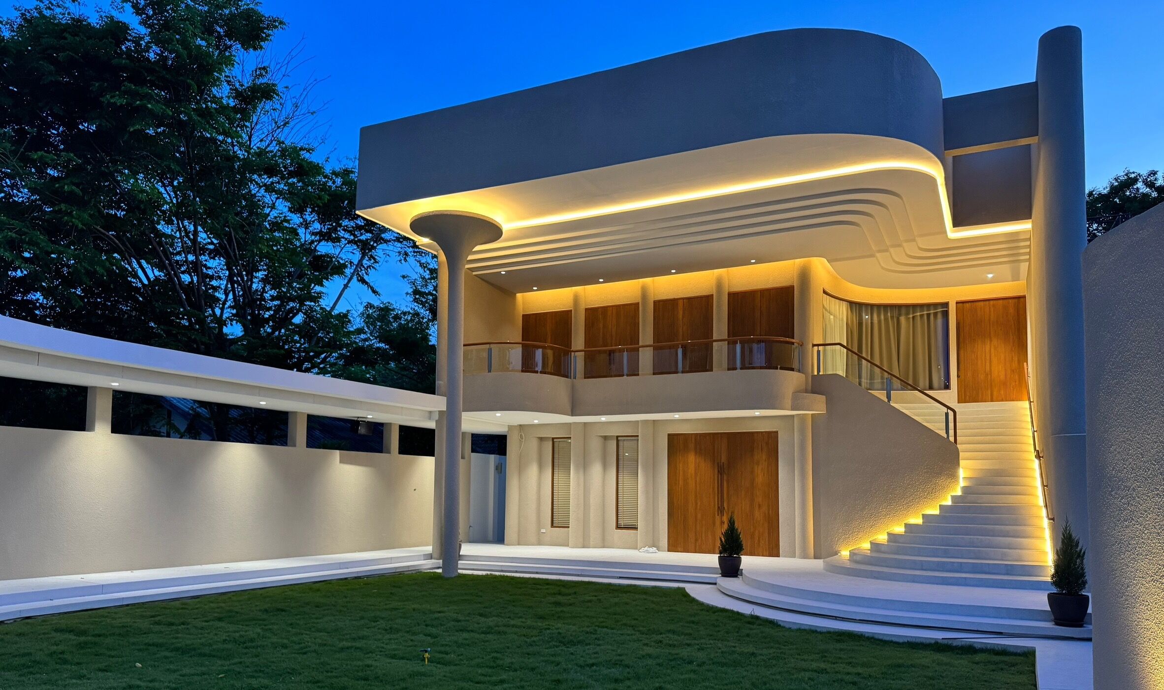 Outdoor wedding area