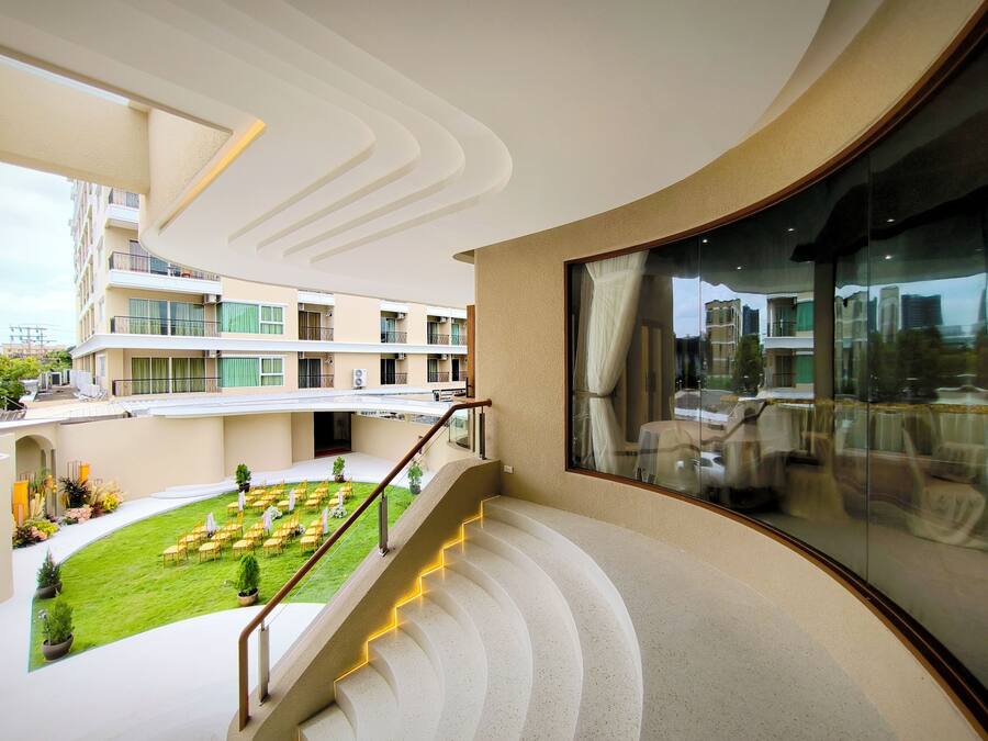 Outdoor wedding area