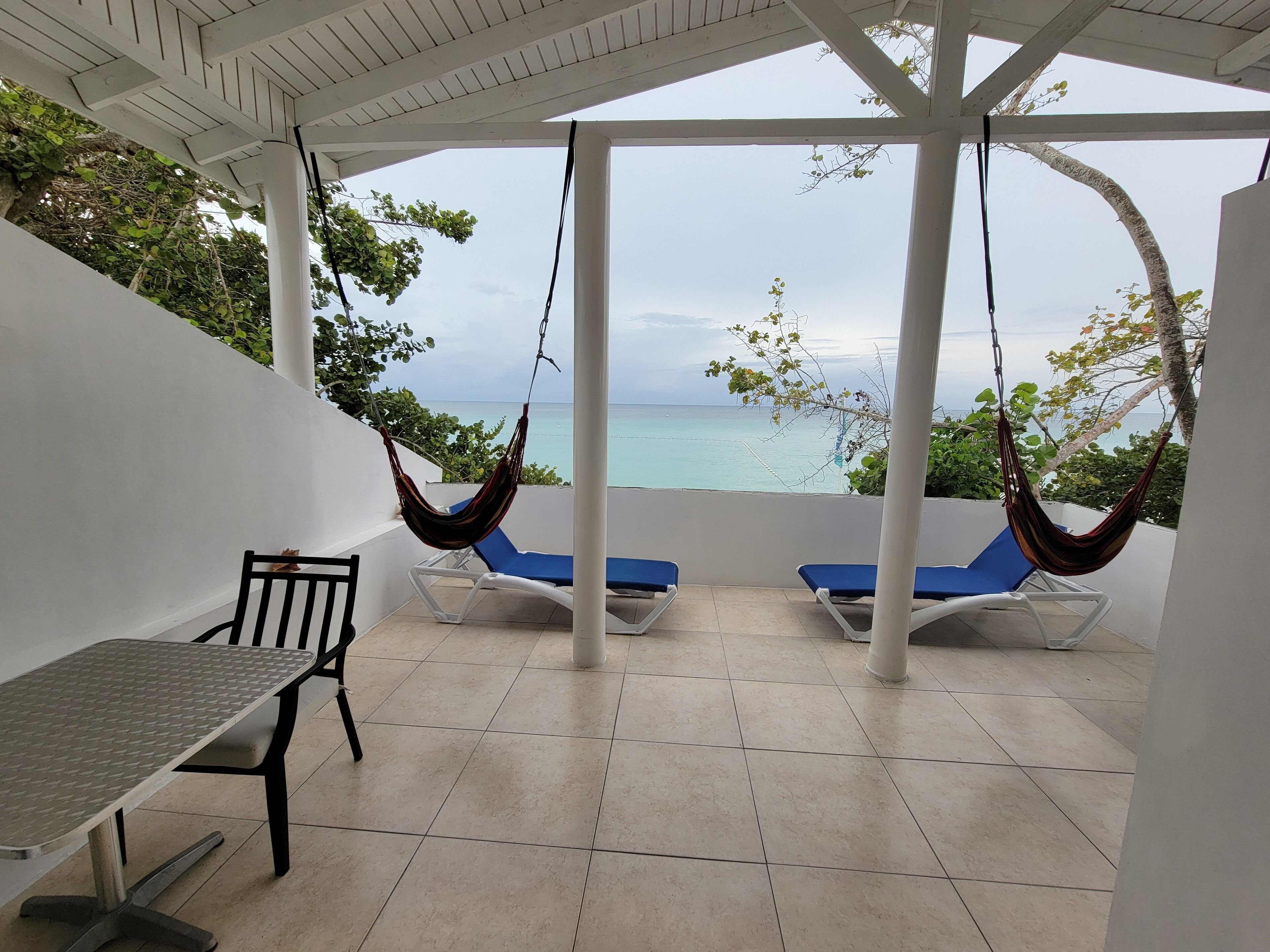 Habitación Deluxe doble, no fumadores, vistas al mar | Terraza o patio