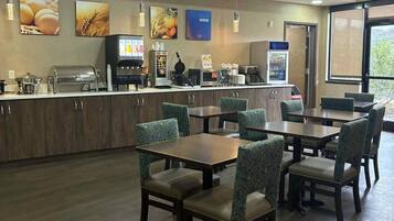 Free daily buffet breakfast