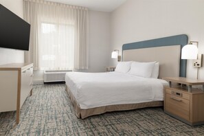 Suite, 1 King Bed, Accessible (Roll-In Shower) | Premium bedding, desk, blackout drapes, iron/ironing board - Homewood Suites by Hilton Hanover Arundel Mills (Hanover)