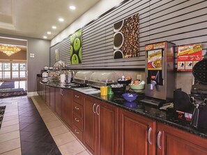 Free daily buffet breakfast