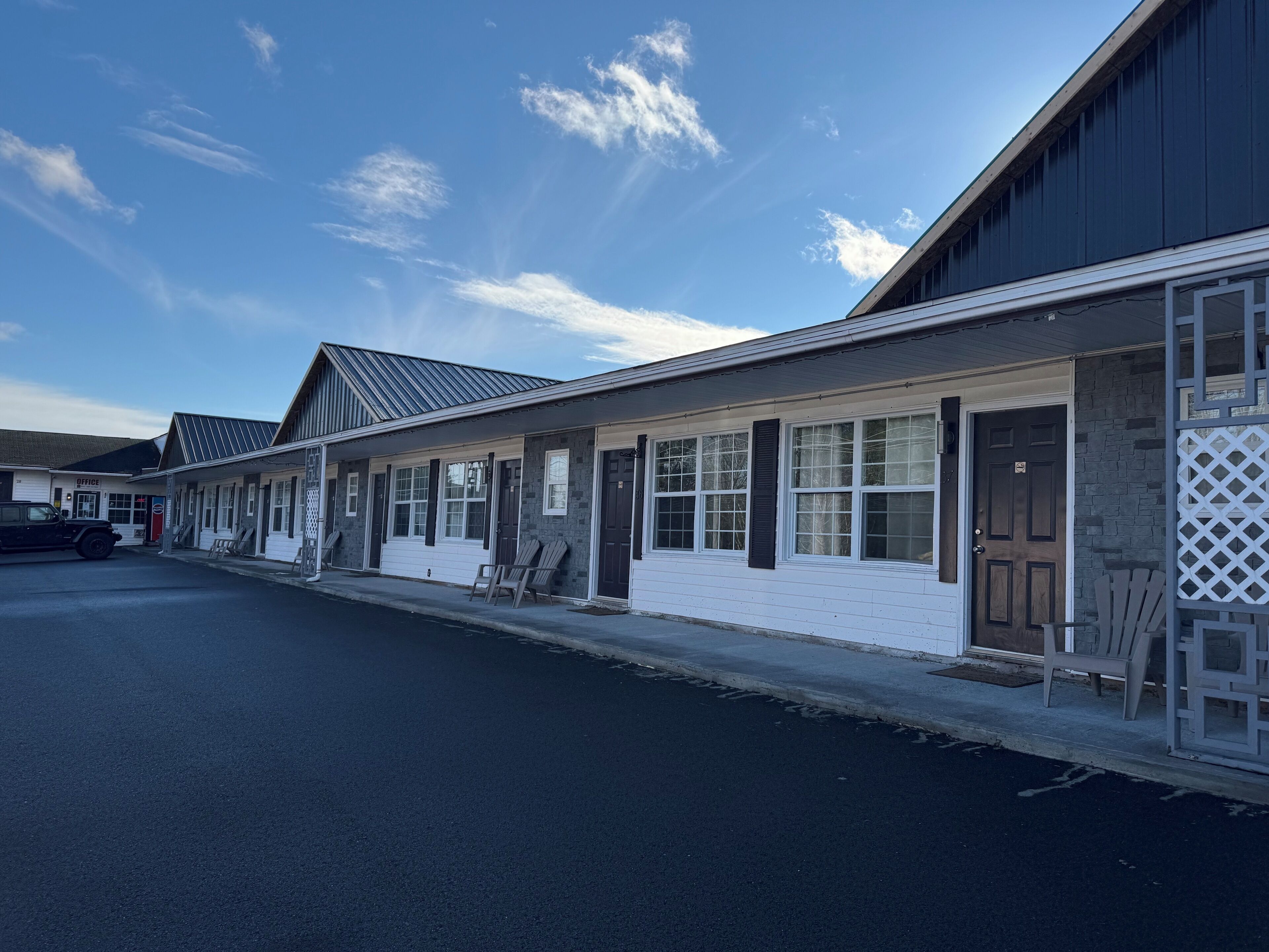 Overnatningsstedets facade