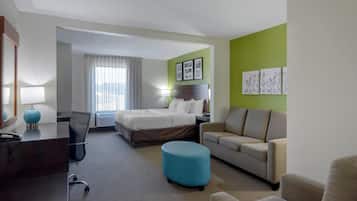 In-room safe, desk, blackout curtains, iron/ironing board
