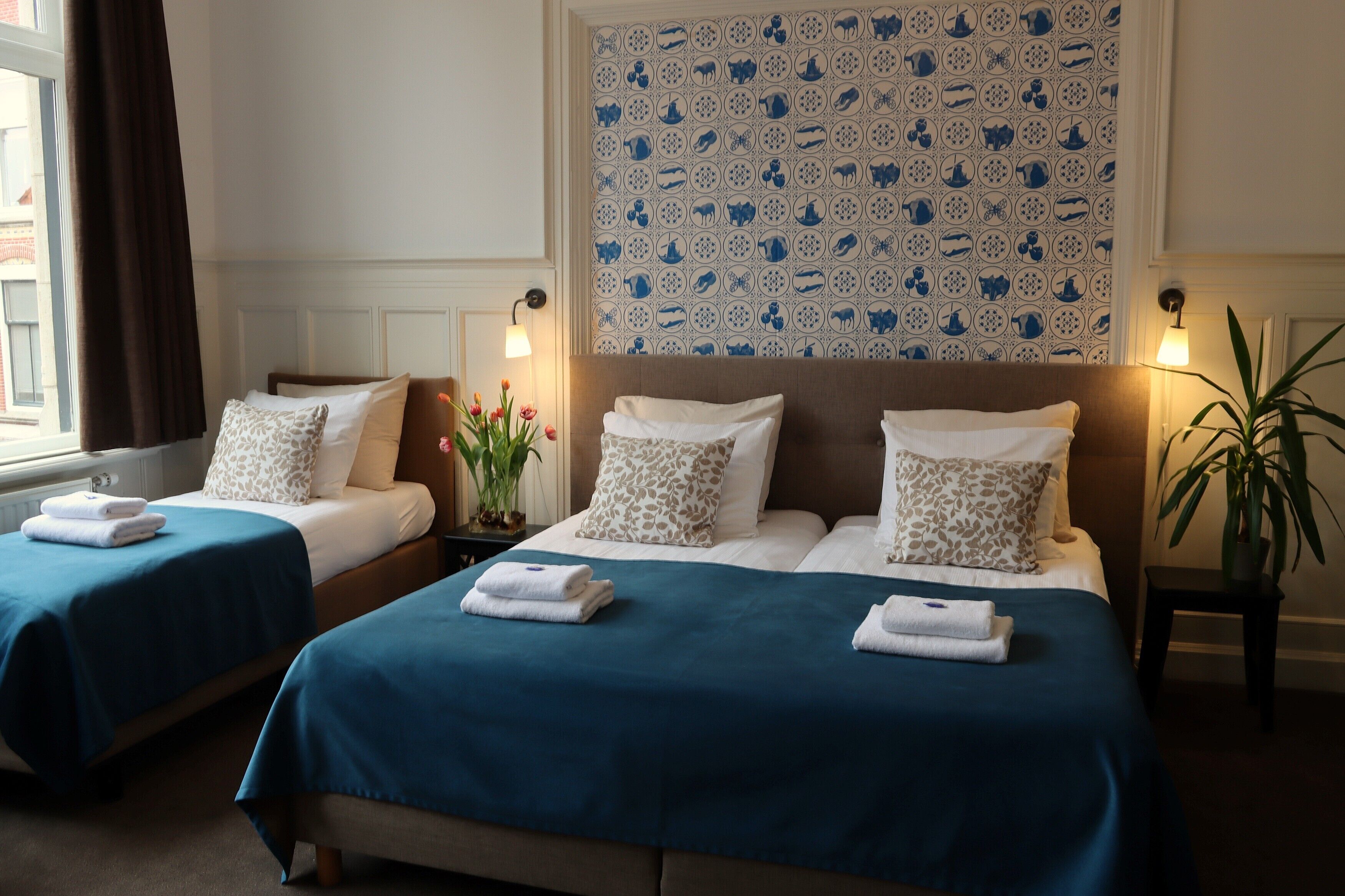 Blackout curtains, iron/ironing board, free WiFi, bed sheets