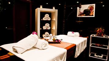 Turkish bath, body treatments, aromatherapy, beach massages, body wraps