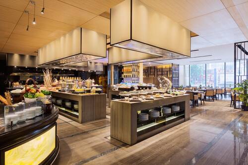 Daily buffet breakfast for a fee