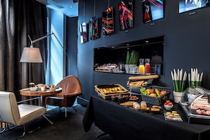 Daily buffet breakfast (EUR 22 per person)