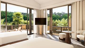 Harmony Two-Bedroom Lagoon Pool Villa | Premium bedding, down comforters, minibar, in-room safe