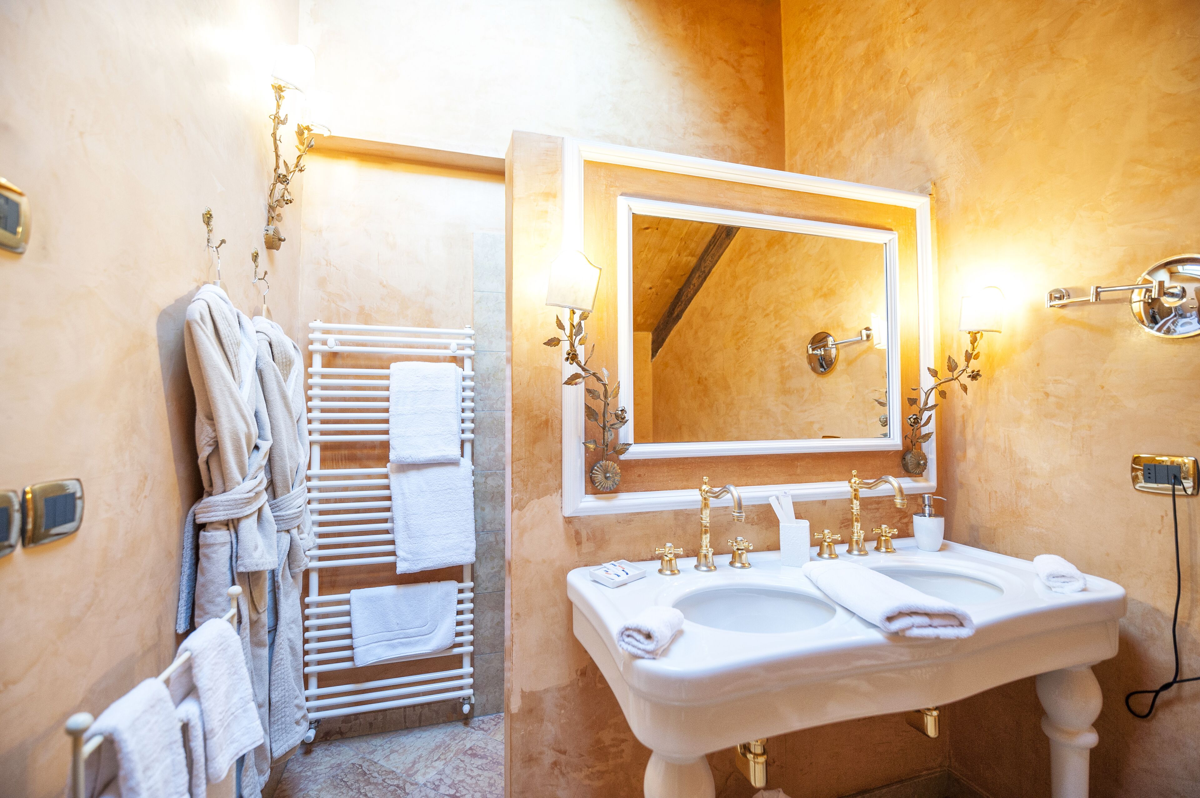 romantic suite | bathroom | free toiletries, hair dryer, slippers, bidet