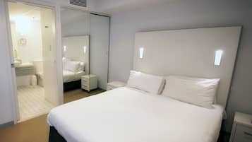 Premium bedding, down duvets, Select Comfort beds, in-room safe