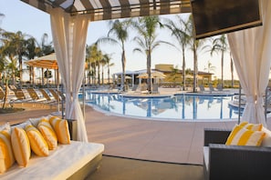 3 outdoor pools