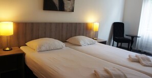 Blackout curtains, iron/ironing board, cots/infant beds, free WiFi