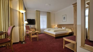 Minibar, in-room safe, desk, blackout curtains