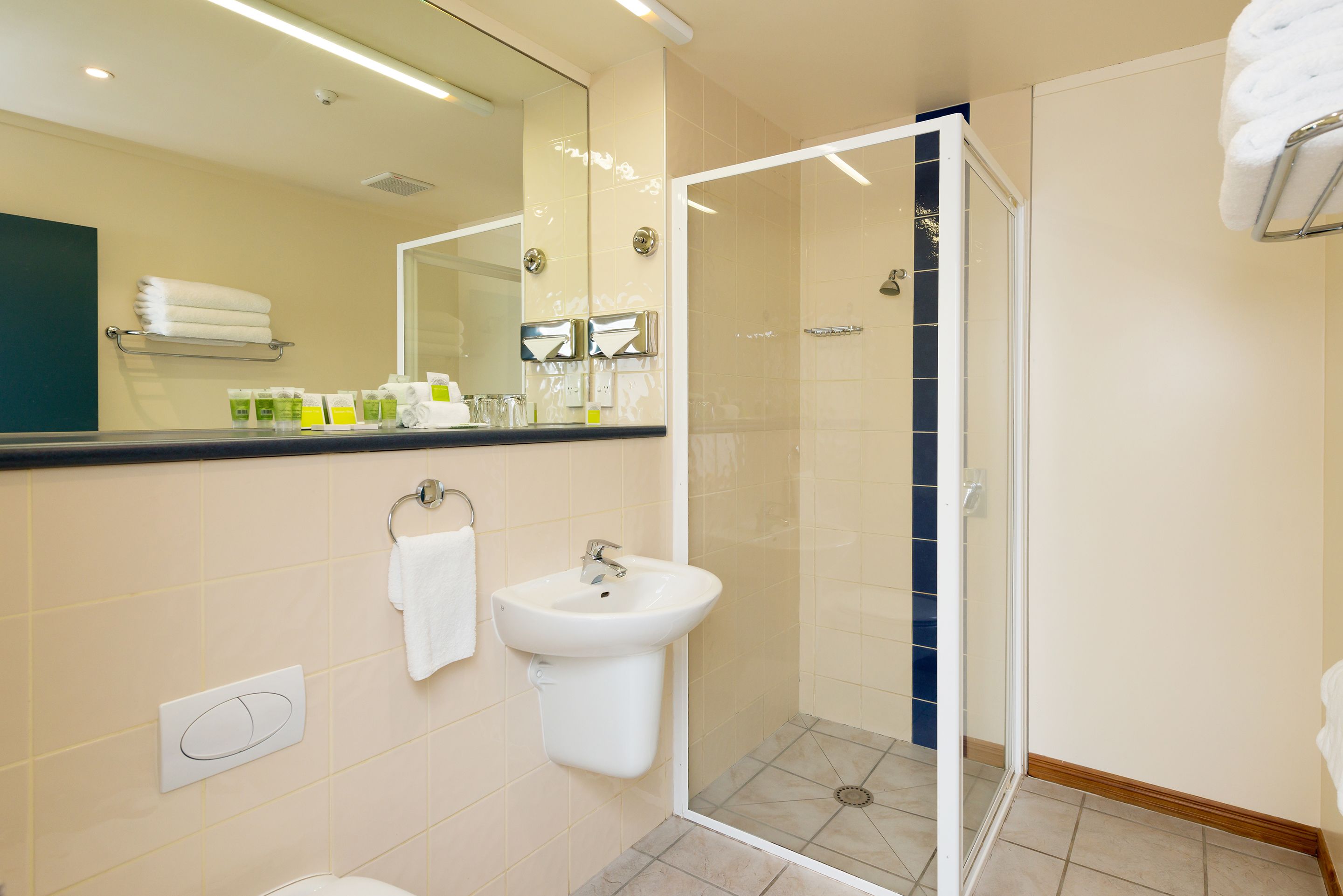 superior room, 2 queen beds | bathroom | shower, free toiletries, hair dryer, towels