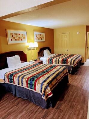 Desk, blackout curtains, iron/ironing board, free WiFi