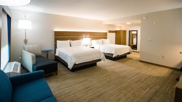 Suite, 2 Queen Beds | Premium bedding, down comforters, pillowtop beds, in-room safe