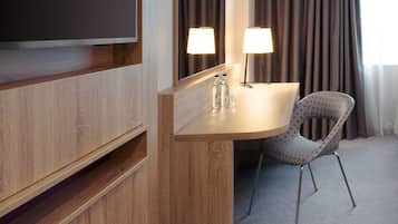 Desk, free cots/infant beds, free rollaway beds, free WiFi