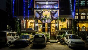 Front of property – evening/night