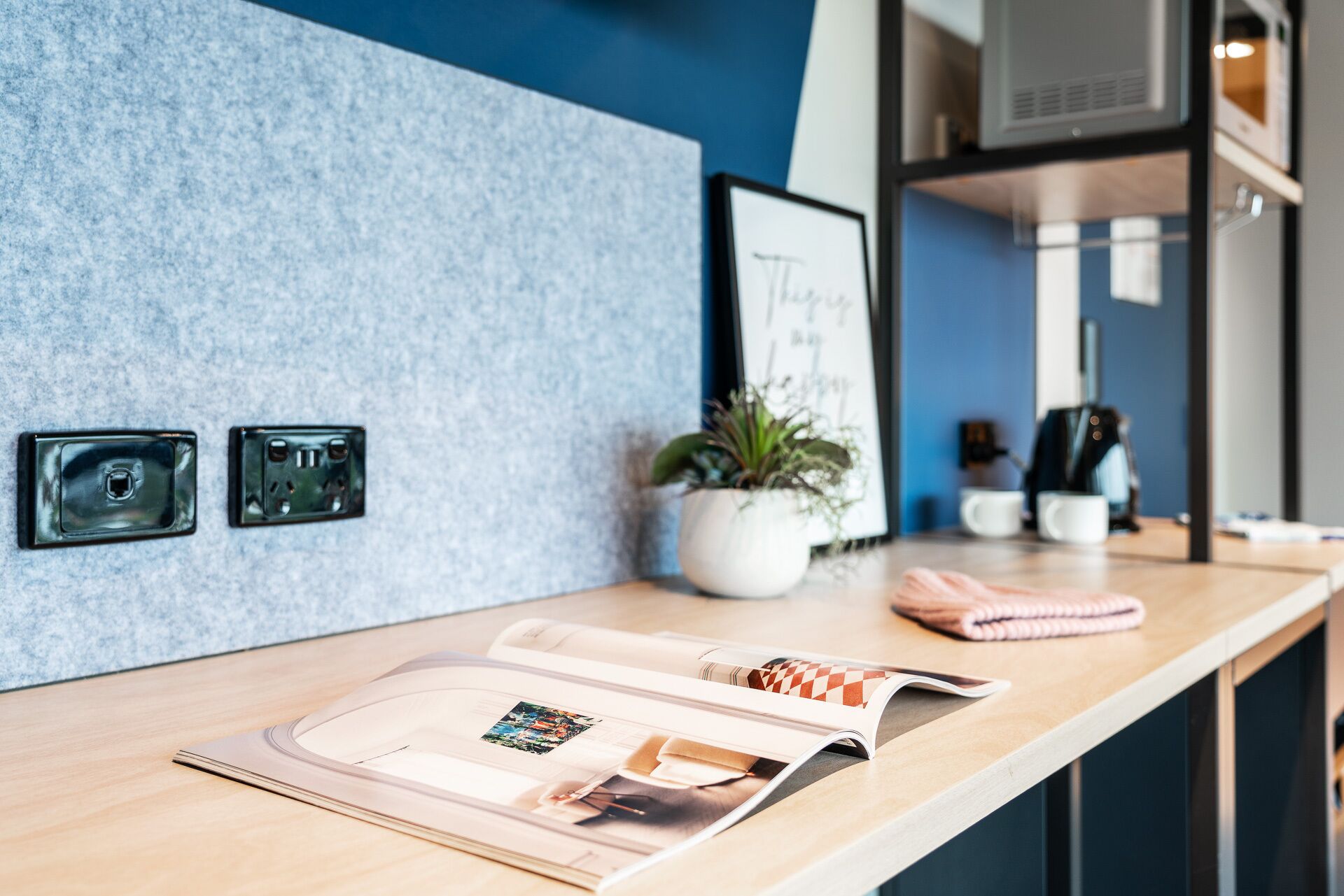 1 bedroom, desk, laptop workspace, iron/ironing board