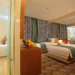 1 bedroom, hypo-allergenic bedding, pillowtop beds, in-room safe