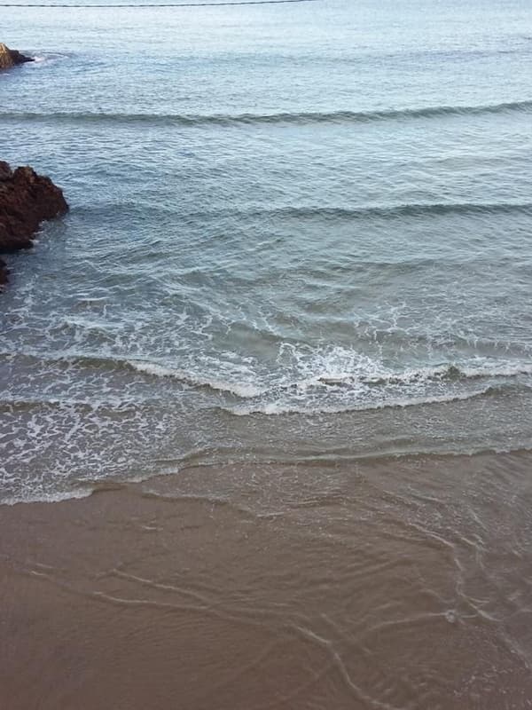 On the beach
