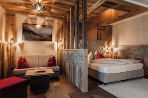 Doppia Premium, balcone | Biancheria da letto di alta qualità, una cassaforte in camera