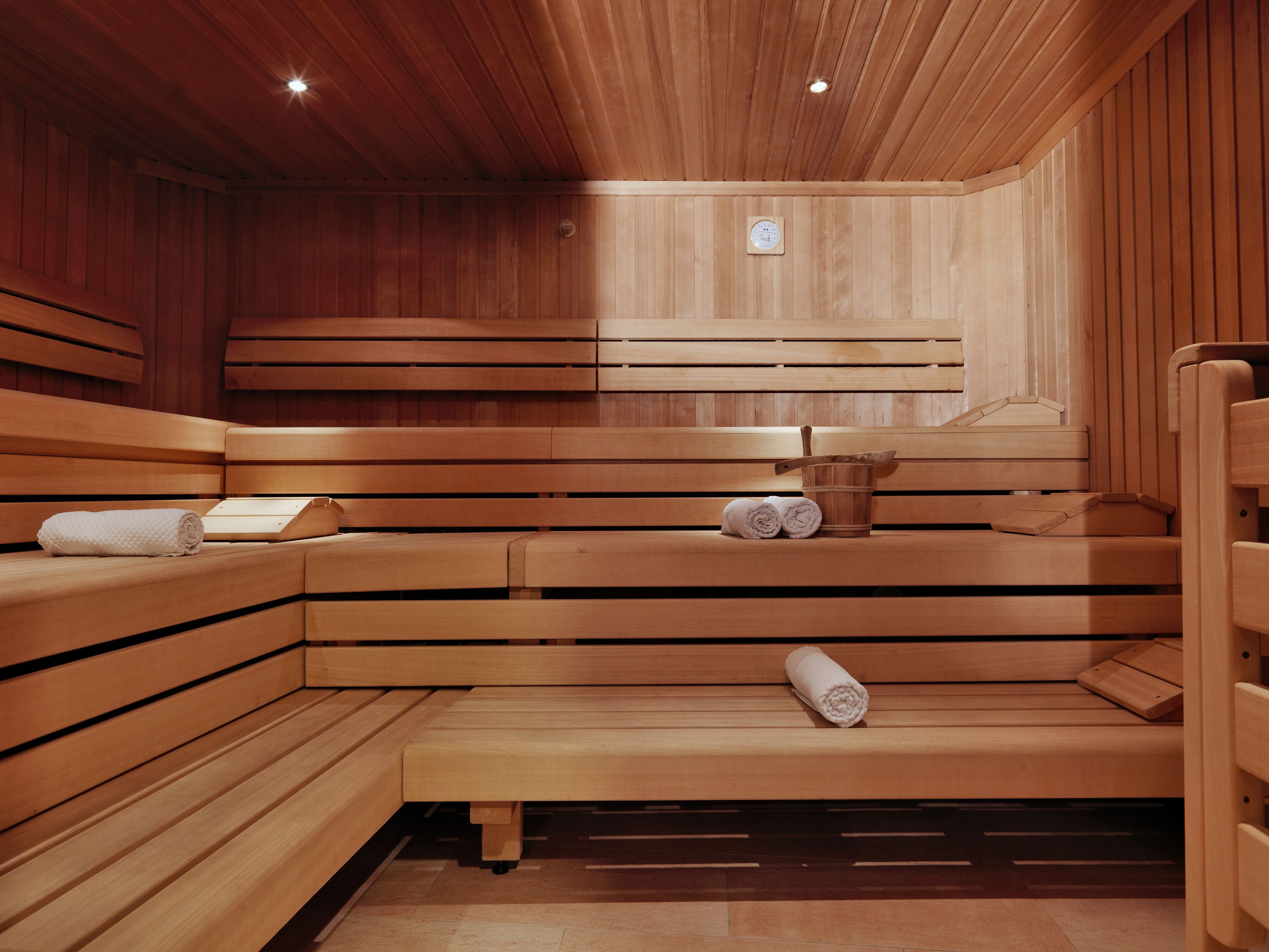 Un sauna, baño turco